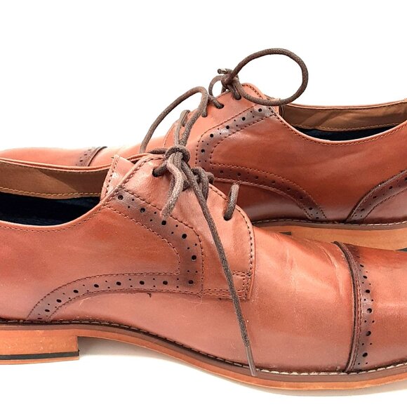 Ashford Hayes Men\'s Dress Shoe Size 11 Medium Brown Lace up, Oxford. Great pair